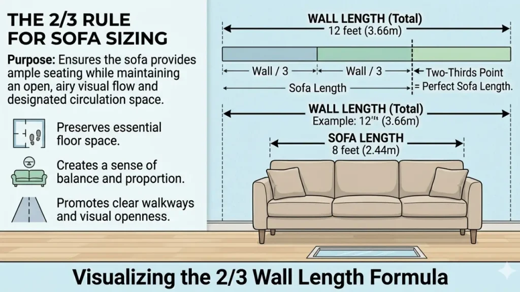 The Golden Rule for Choosing Sofa Size