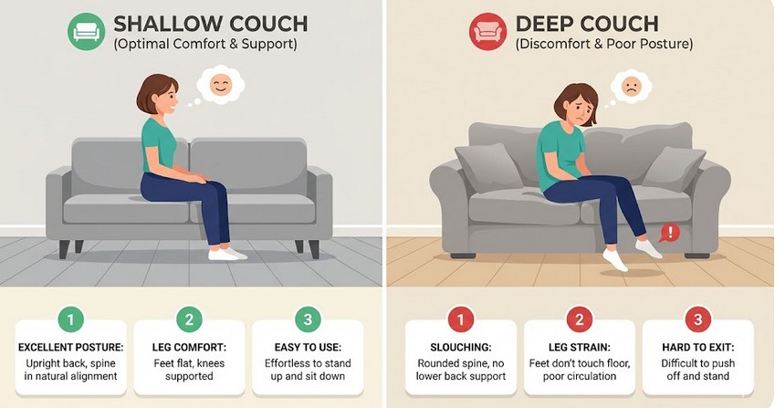 Deep vs Shallow Couches