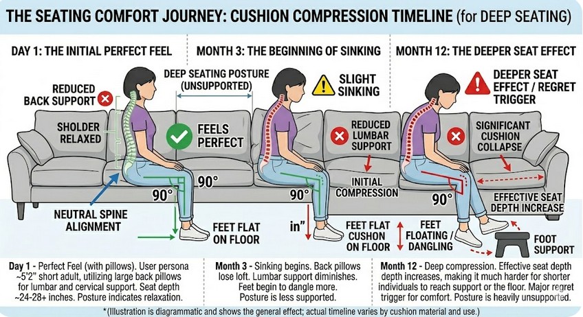 Hidden Factors of Regular Seating vs Deep Seating for Short People