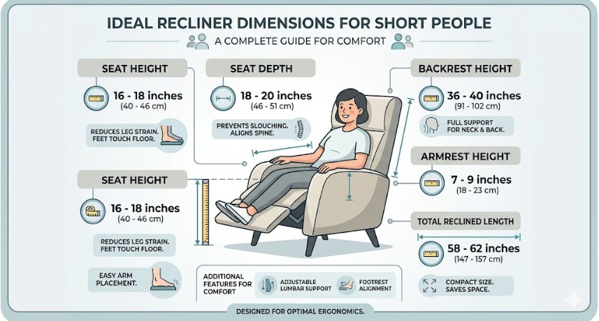 Recliner sofa dimension