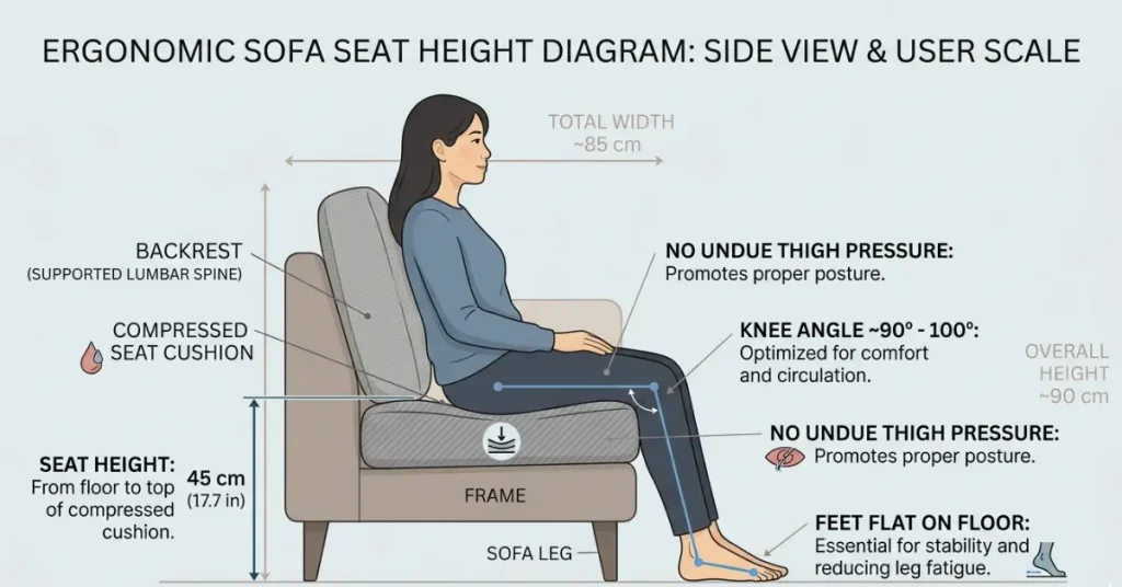How to measure seat height